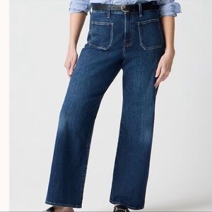 BRAND NEW J.Crew curvy full- length slim wide-leg jean.